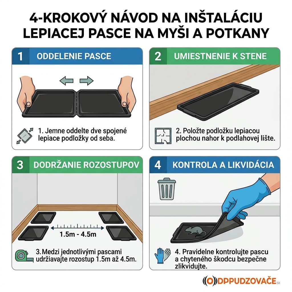 Lepová pasca na potkany a myši CATCHMASTER 48R (2 ks v balení) – Obrázok 5